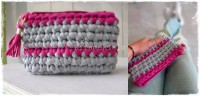 Grey-Pink handbag